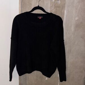 Vince Camuto Classic Black Crew Neck Sweater